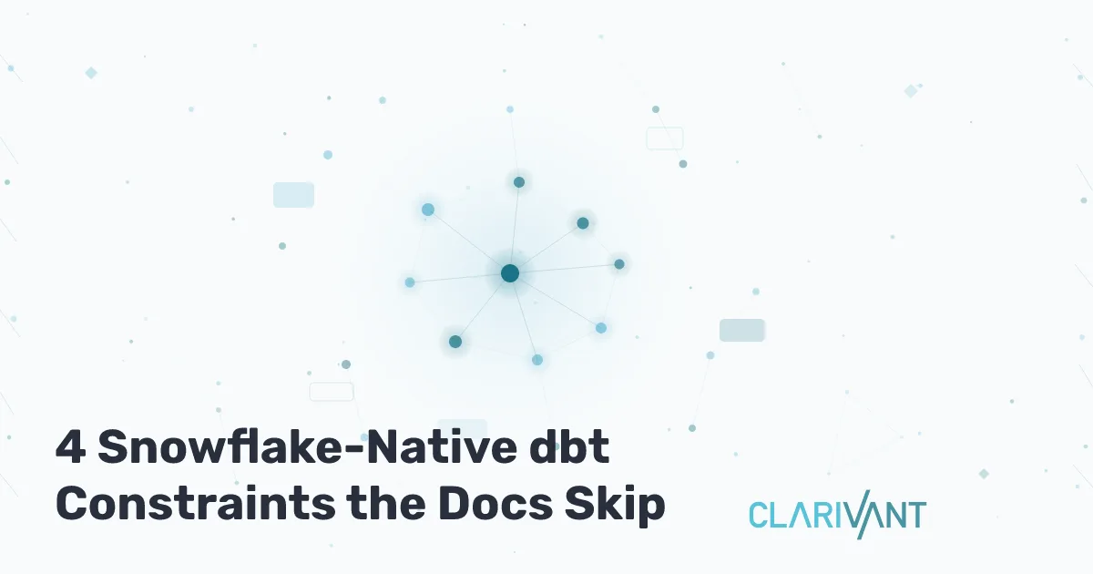 Cómo correr dbt nativo en Snowflake (sin dbt Cloud): lo que nadie te cuenta